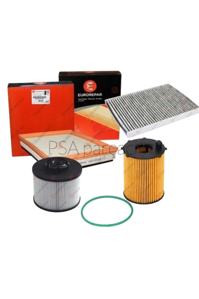 Citroen C4 Picasso EURO 6 1.6 HDI Periyodik Bakım Filtre Seti 4lü