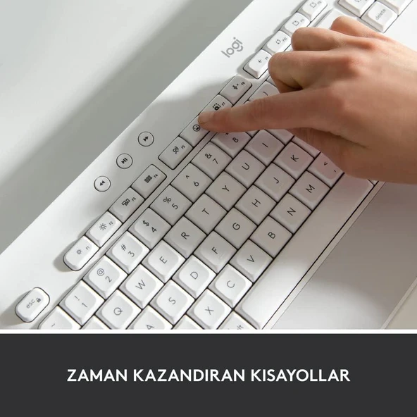 Logitech K650 Signature Kablosuz Beyaz Klavye - Outlet - 2