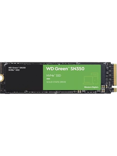 Wd 480GB Green SN350 WDS480G2G0C 2400-1650 Mb-S M.2 Nvme SSD Harddisk