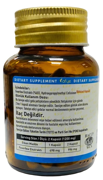 Afye  Feverfew  60 kapsül - 2