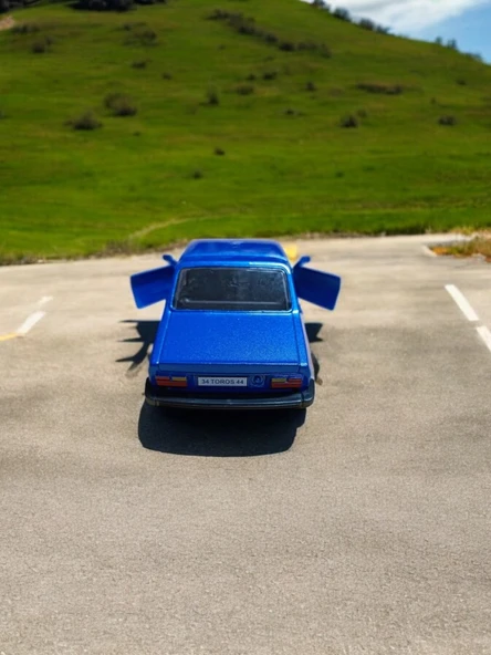 Metal Araba Çek Bırak Toros Mavi Sesli ve Işıklı ( 1/36 Ölçek ) - 4