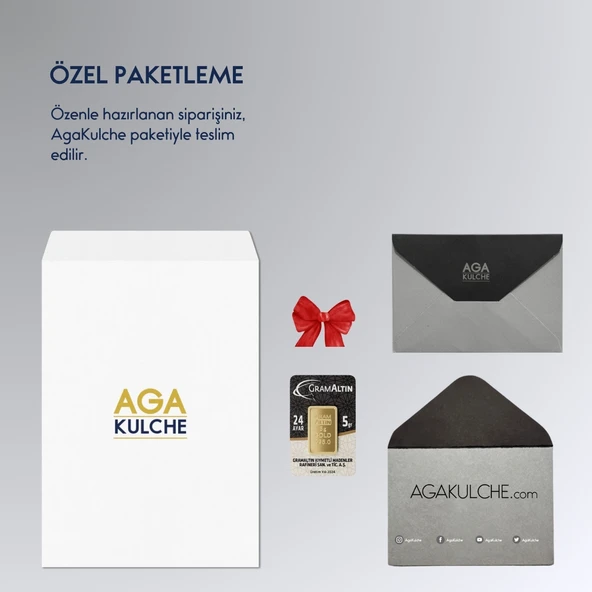 AgaKulche 5 gr 995 24 Ayar İAR Külçe Altın - 2