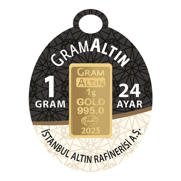 AgaKulche 1 gr  995 24 Ayar İAR Külçe Altın