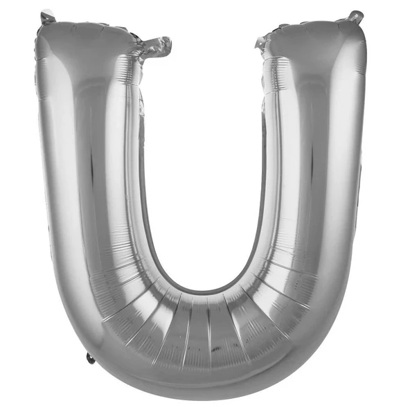 Folyo Balon 76cm Harf Gümüş "U" - 1
