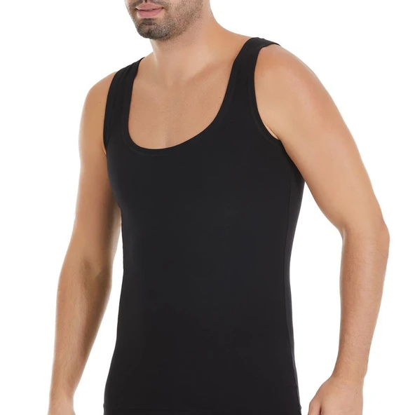 3 Adet Yıldız Erkek Modal Derin Yaka Atlet Siyah 331 ürün görseli