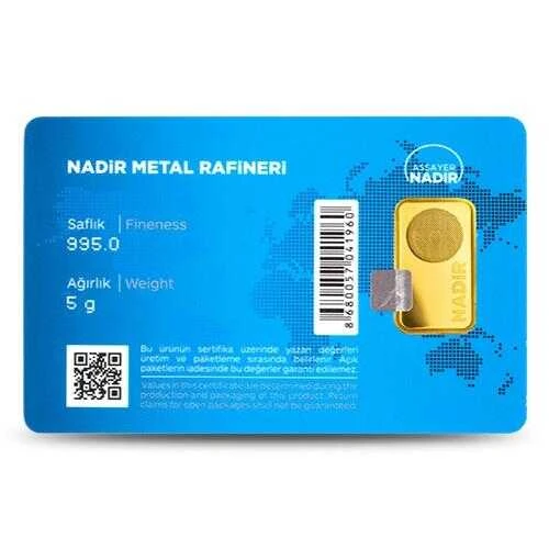 AgaKulche 5 gr 995 24 Ayar Nadir Külçe Altın - 2