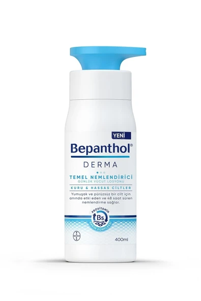Bepanthol Derma Temel Nemlendirici Günlük Vücut Losyonu 400 ml  Kuru  Hassas Ciltler - Resim 8