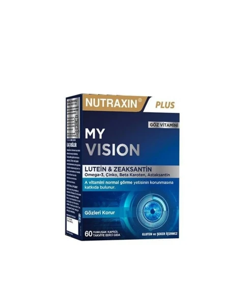 Nutraxin Plus My Vision Göz Vitamini Lutein Zeaksantin 60 Kapsül