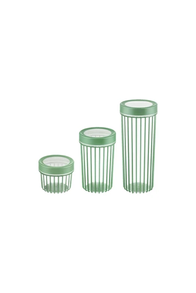 Selka Home 3'lü Yuvarlak Saklama Kabı - 6