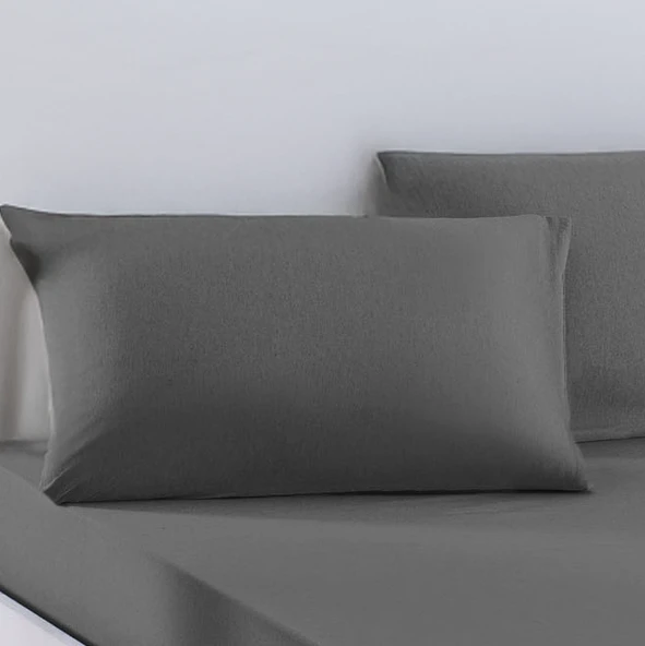 Upstyle Paint Lastikli Çarşaf Seti Çift Kişilik D.Boya Füme - Resim 3