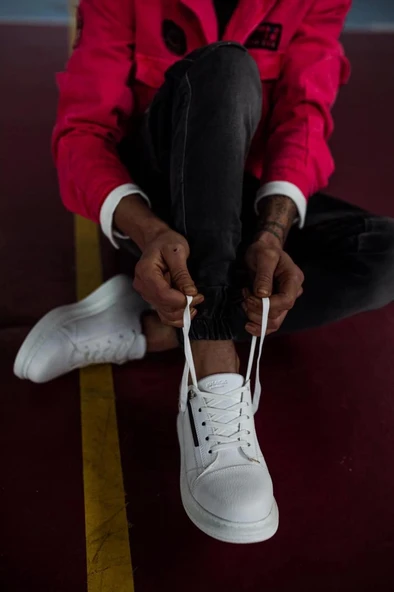 Terzi Bey Yüksek Taban Günlük Ayakkabı 555 Beyaz - 2