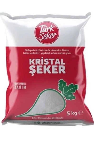 Türk Şeker Kristal Toz Şeker 5 kg