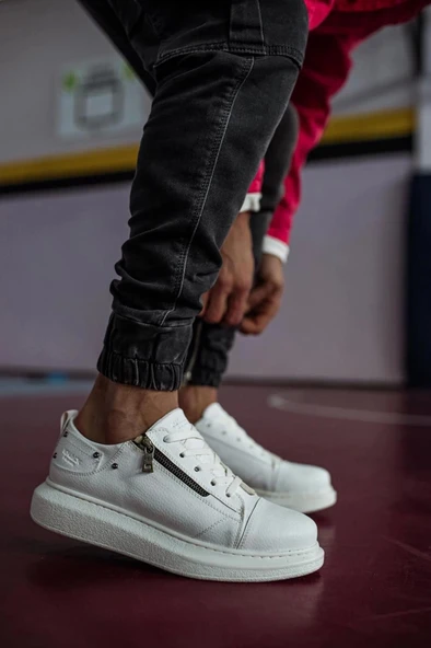 Terzi Bey Yüksek Taban Günlük Ayakkabı 555 Beyaz - 4