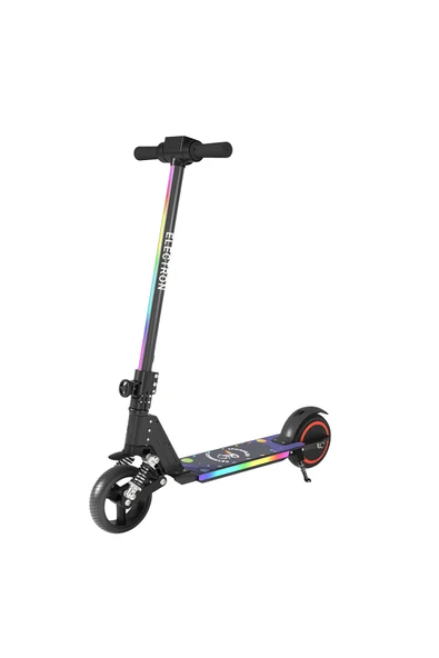 S5 Elektrikli Çocuk Amortisörlü Led'li Scooter 130 W ( Dizlik Ve Dirseklik Hediyeli)