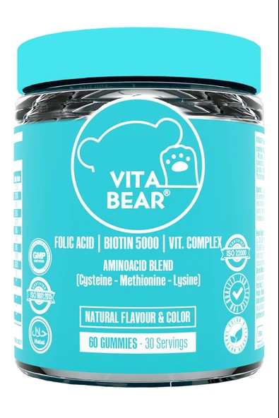 Vita Bear Strong Hair Gummy Vitamin 60 Adet