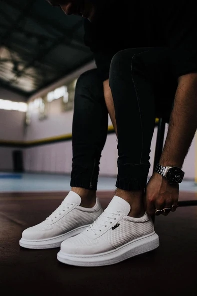 Terzi Bey Yüksek Taban Günlük Ayakkabı 042 Beyaz - 5