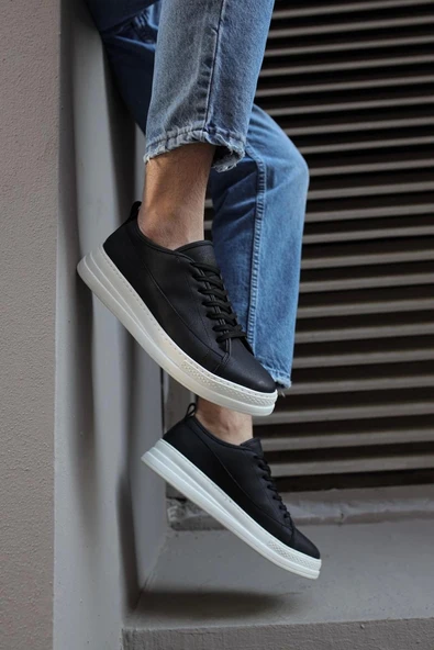 Terzi Bey Sneakers Ayakkabı 010 Siyah (beyaz Taban) - 4