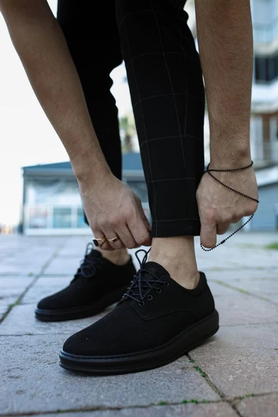 Terzi Bey Klasik Erkek Ayakkabı 001 Siyah Süet (siyah Taban) - 3