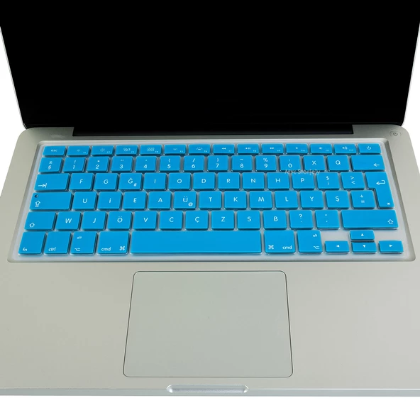 F Klavye Macbook Air Pro Kılıf Koruyucu DaktiloTip (Eski USB'li Model 2008/2017) ile Uyumlu - 6