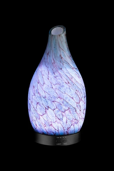 Discover Marble Dekoratif Işıklı Cam Hava Nemlendirici Esansiyel Uçucu Yağ Aroma Difüzörü - 2