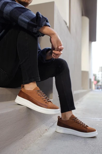 Terzi Bey Sneakers Ayakkabı 010 Taba Süet - 3