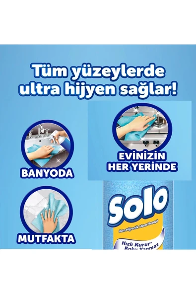 Solo Hijyenik Temizlik Bezi 33 x 30 Cm 10 Lu - 5