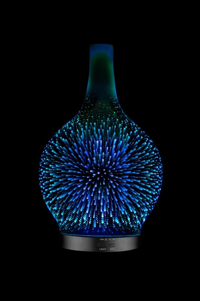 Discover Spark Dekoratif Işıklı Cam Hava Nemlendirici Esansiyel Uçucu Yağ Aroma Difüzörü - 2