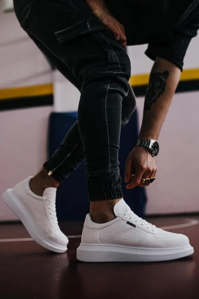 Terzi Bey Yüksek Taban Günlük Ayakkabı 042 Beyaz - 6