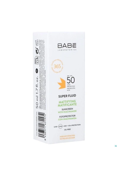 Babe Super Fluid Akışkan Matlaştırıcı Etkili Güneş Koruyucu Spf50 50ml