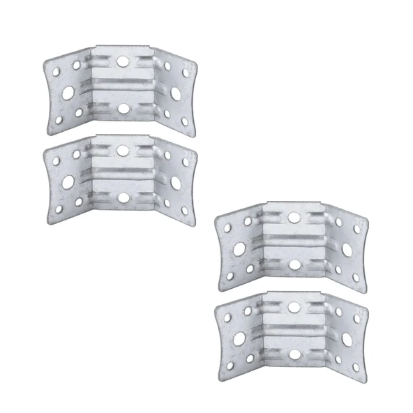 Açılı 135° Köşe Birleştirme Bağlantı Aparatı 4 Adet Mobilya Köşebent Sacı Gönye Metal 35x35x50 mm - 5