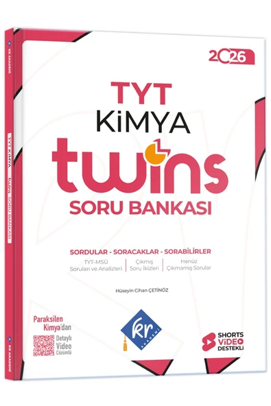 TYT Twins Kimya Soru Bankası KR Akademi Yayınları