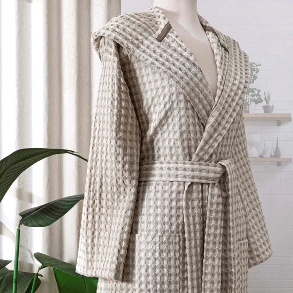 TAÇ CASUAL WAFFLE PAMUK BORNOZ TAŞ L/XL - 2
