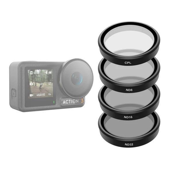 Cbtx Djı Osmo İçin Telesin Oa-flt-005 3 Kamera Lens Filtreleri Set Optik Cam Cpl + Nd8 + Nd16 + Nd32 Filtreleri