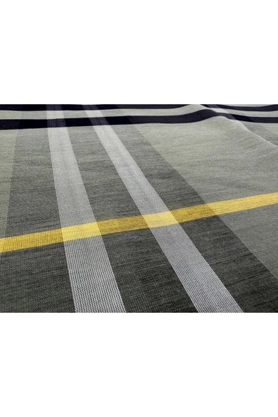 Burberry Ekose Desen %80 Yün , %20 Ipek,Yeşil Siyah Kareli Şal 68x246 Cm - 2