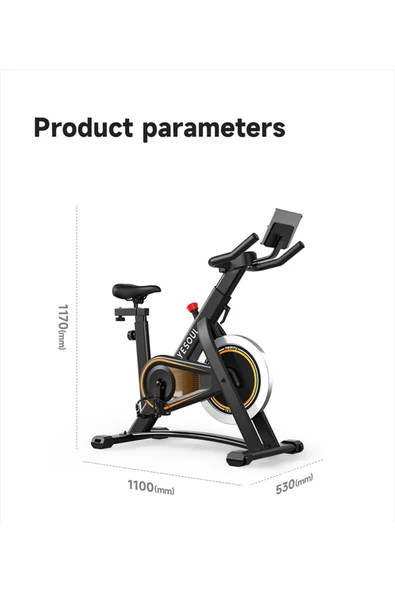 Yesoul A1 Smart Spin Bike Kondisyon Bisikleti Siyah - 3
