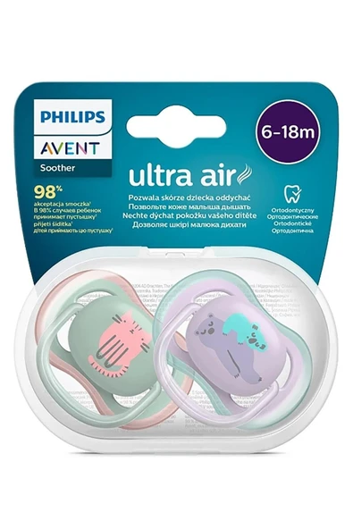 Philips Avent Scf085/18 Ultra Air Emzik 6-18 Ay 2li Kız