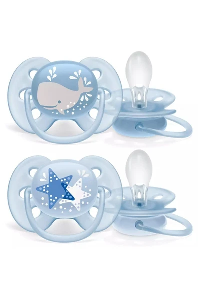 Philips Avent Ultra Soft Emzik 6-18 Ay 2li Erkek SCF223/03