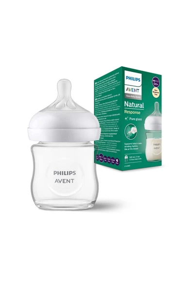 Philips Avent Scy930/01 Doğal Tepkili Cam Biberon 120 ml 0 Ay