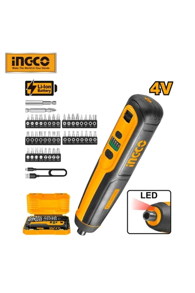 İNGCO CSDLI0403 Lİ-İON AKÜLÜ VİDALAMA 1/4 4V ürün görseli 1