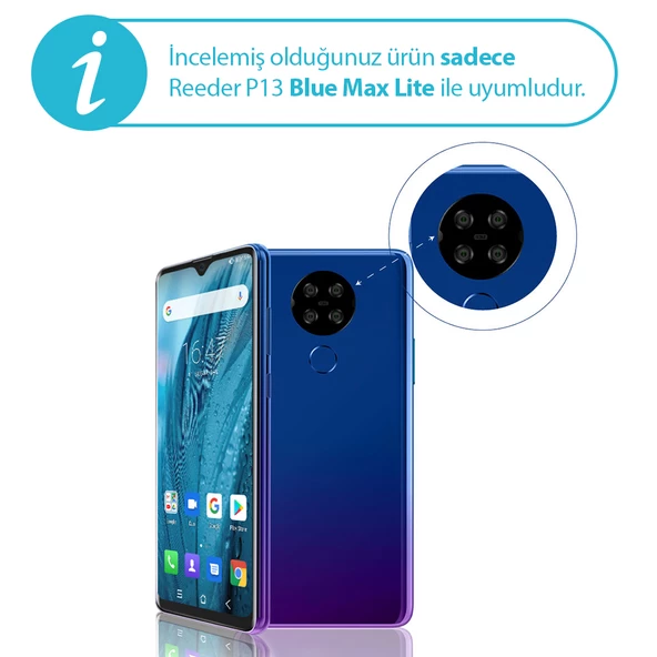 FitCase Reeder P13 Blue Max Lite Kılıf Proda Deri Tek Kartlık Cepli Kapak - 11