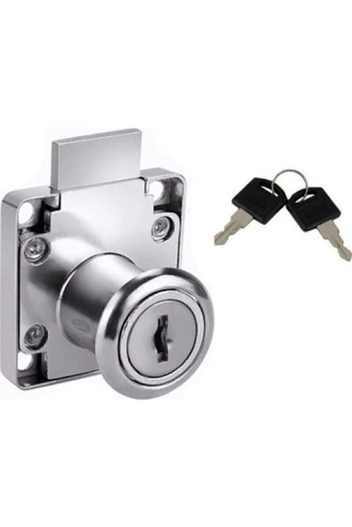 Kare Çekmece Kilidi Kapak Dolap Posta Kutusu Kilit 2 Anahtarlı - 2