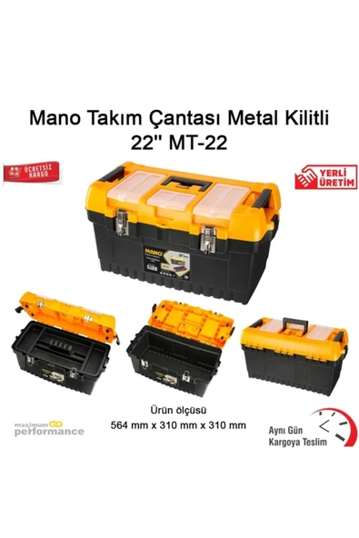 Mt-22 Metal Kilitli Takım Çantası 22’’