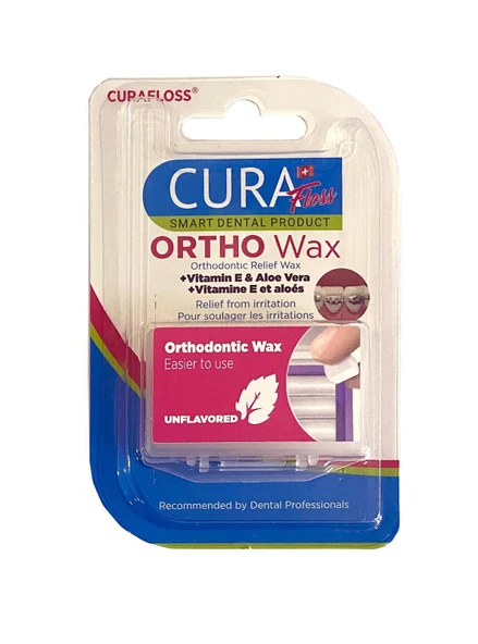 Curafloss Orto Wax Diş Mumu Unflavored Aromalı