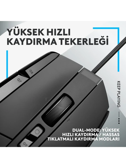 Logitech G502 X 910-006139 Siyah Optik Kablolu Oyuncu Mouse - 3