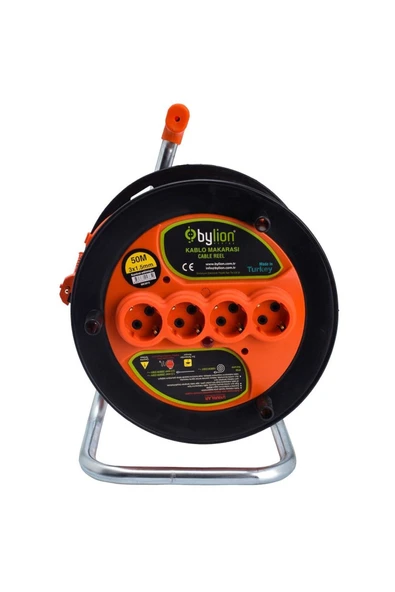 Makaralı Uzatma Kablosu 3*1.5mm² 35 Mt. Turuncu Kablo - 3