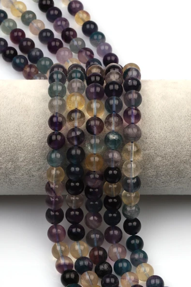 Florit (A Kalite) Doğal Taş Dizi 8 mm Küre Kesim - 1