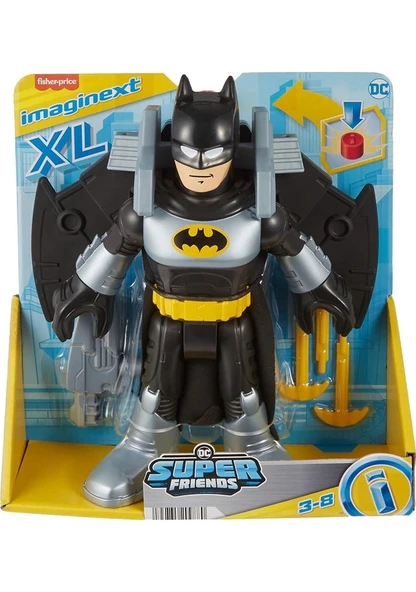 Imaginext Dc Super Friends Batglider Ve Batman HVY12 Lisanslı Ürün - Resim 6