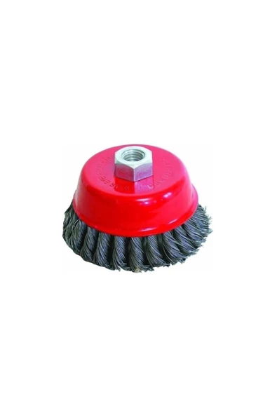65 Mm Burgulu Çanak Tel Fırça Matkap Daire Fırça - 2