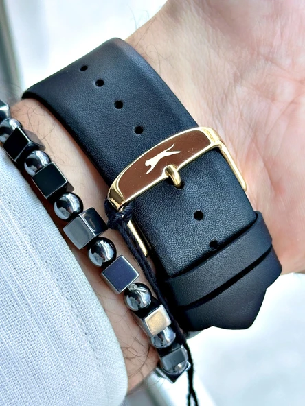 Slazenger SL.09.2210.1.03 Deri Kordon Erkek Kol Saati - Resim 4