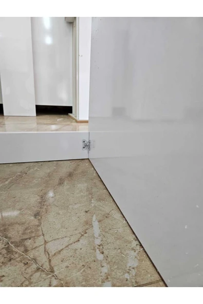 Lavanta Mobilya İmalat Aras Mdf Beyaz Çamaşır Makinası Dolabı - 3